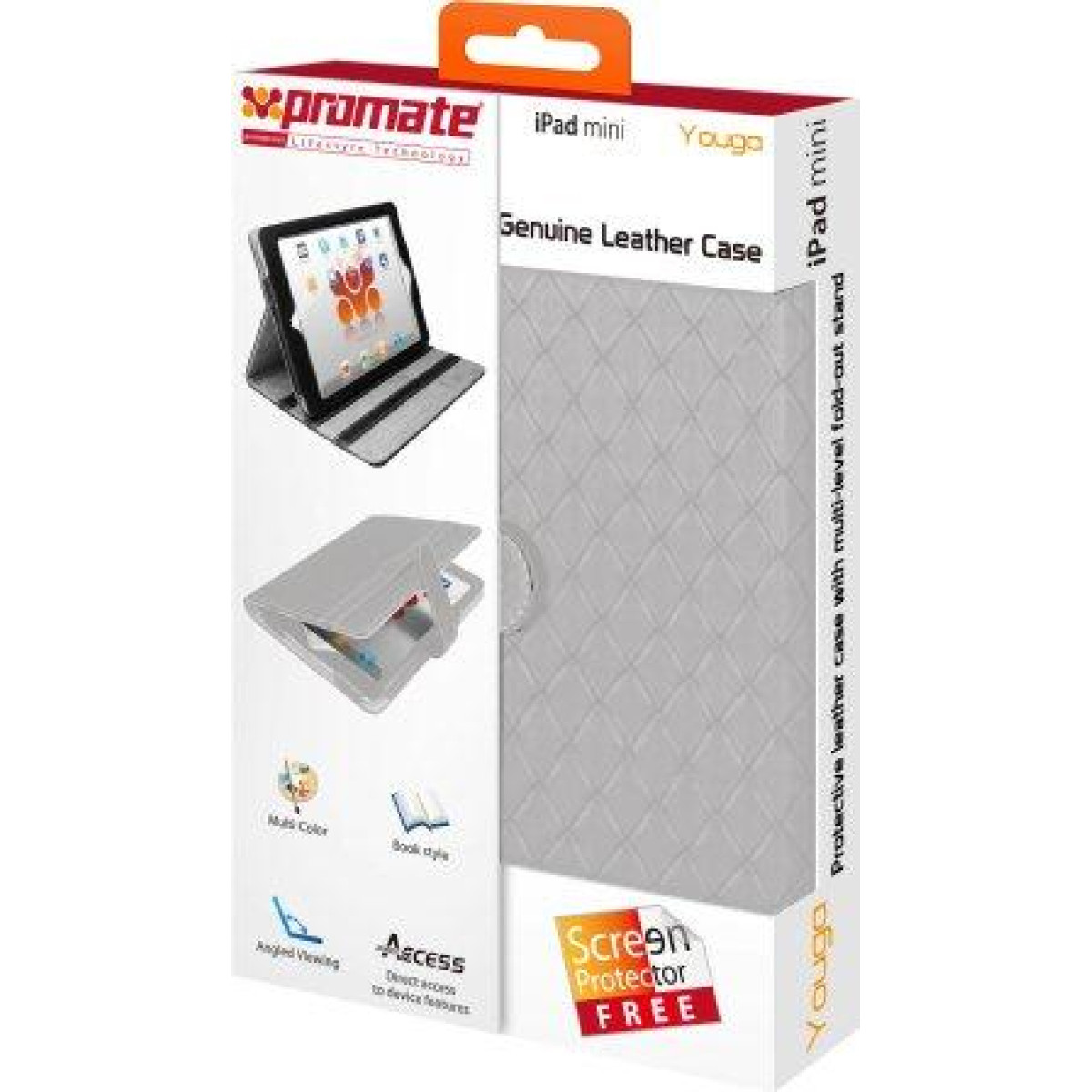 Promate Youga Premium Protective Leather Case for ipad Mini