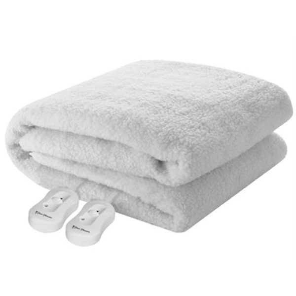 Pure Pleasure Queen Fullfit Sherpa Fleece Electric Blanket
