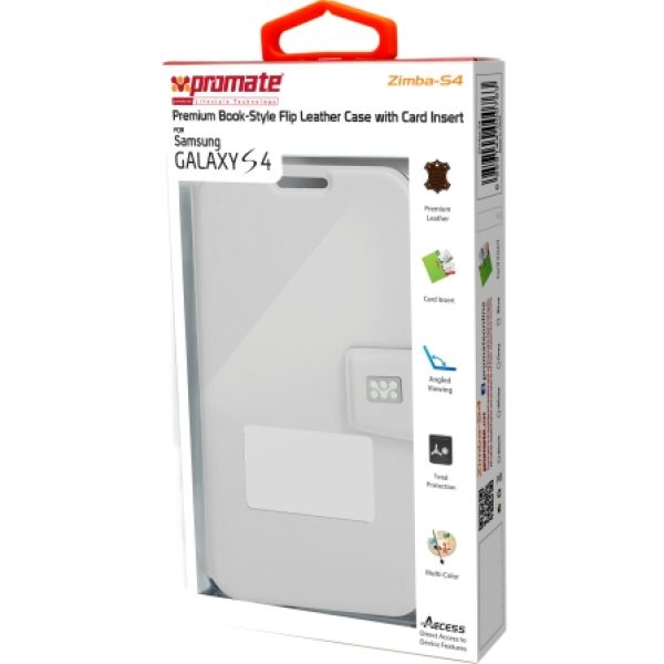 Promate Zimba-S4 Samsung Flip-Cover Grey