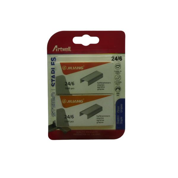 ARTWELL 24.6 Staples 1000pc 2 Pack