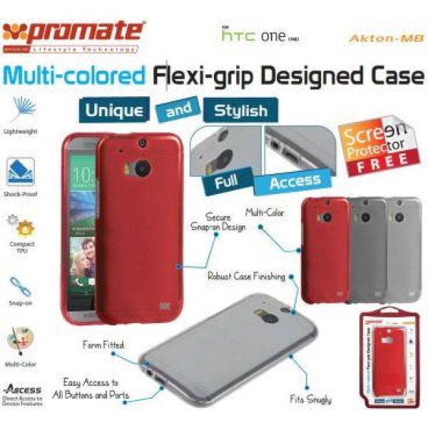 Promate Akton M8 Flexi Grip Multi Colored Case
