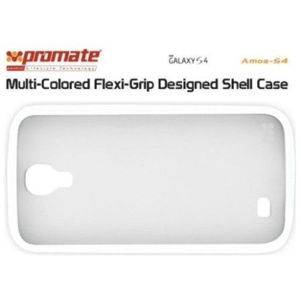 Promate White Amos Samsung Galaxy S4 Shell Case
