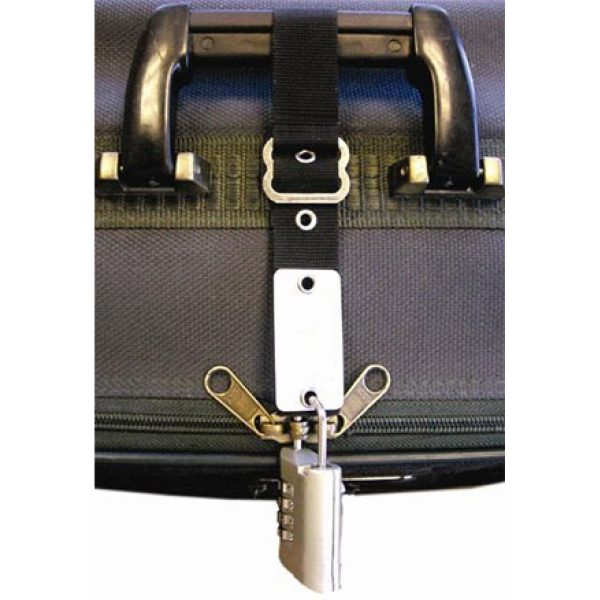 Esquire Anti-Theft Luggage Zipper Strap,