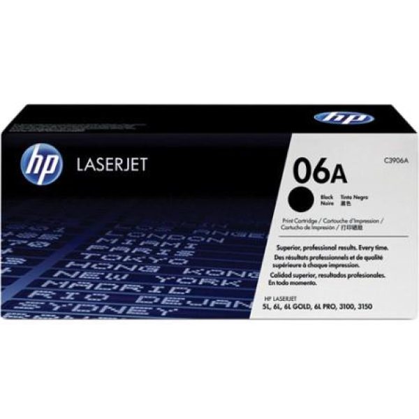 HP 06A C3906A Black LaserJet Black Toner Cartridge