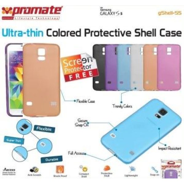 Promate Orange Gshell S5 Ultra-thin Colored