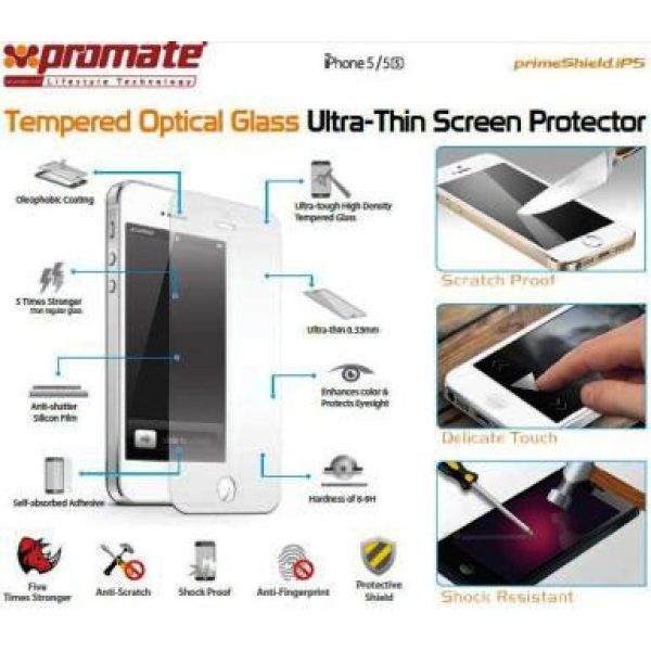 Promate Primeshield.Ip5 Premium Ultra-Thin Tempered