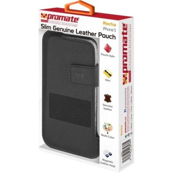 PROMATE ROCHA.BLACK PROTECTIVE SLIM LEAT