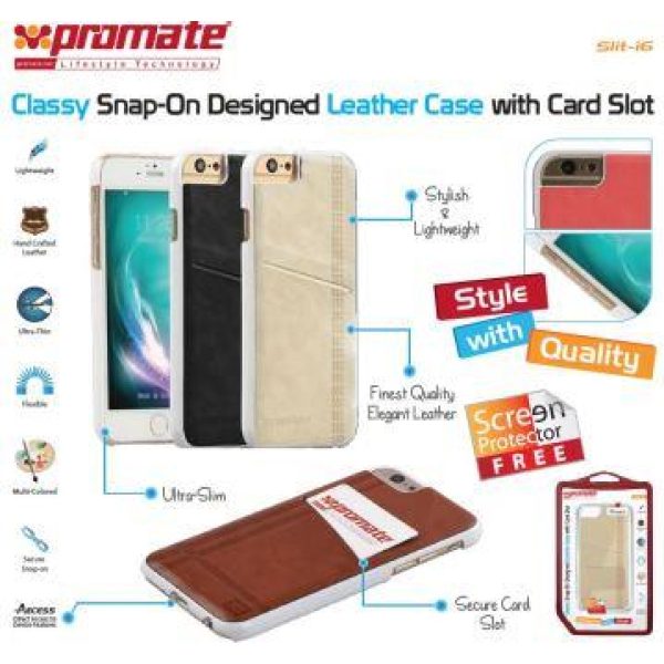 Promate Slit-i6 Classy Snap-On leather