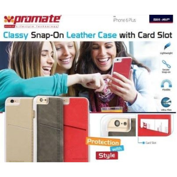Promate Slit-i6P Classy Snap-On leather