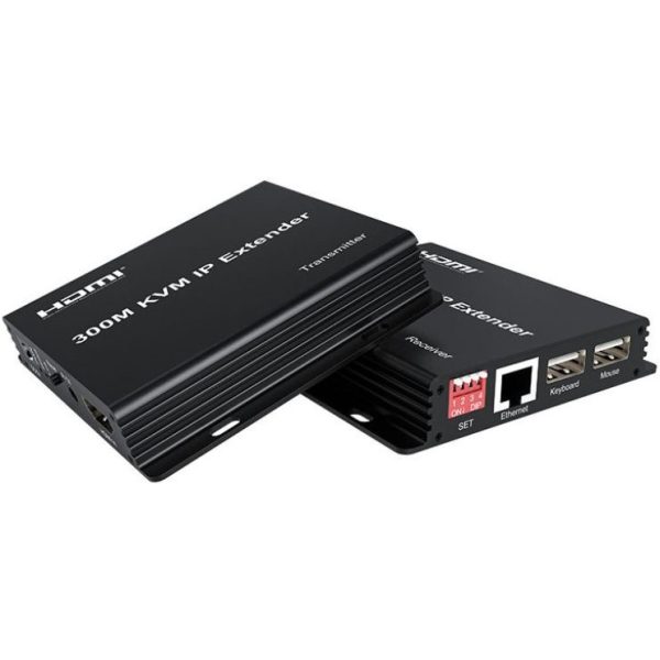 UniQue 300M HDMI KVM IP Transmitter And Receiver Extender