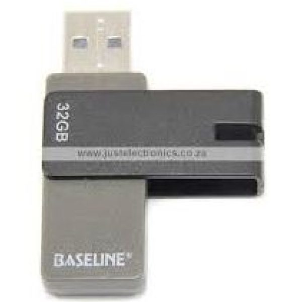 Baseline 32GB USB 2.0 Swivel Flash Drive