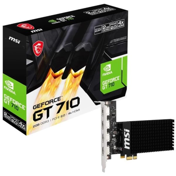 MSI nVidia Geforce GT 710 2GD3H 2GB PCIe 2 x16 Graphics
