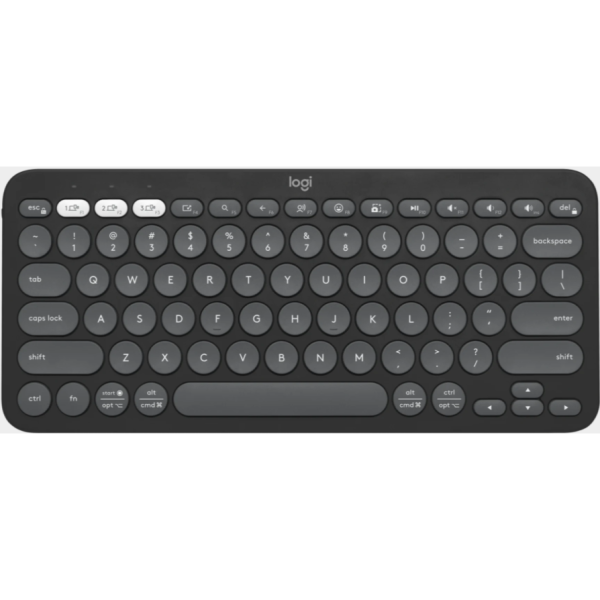 Logitech Pebble Keys 2 K380s Graphite Bluetooth Keyboard