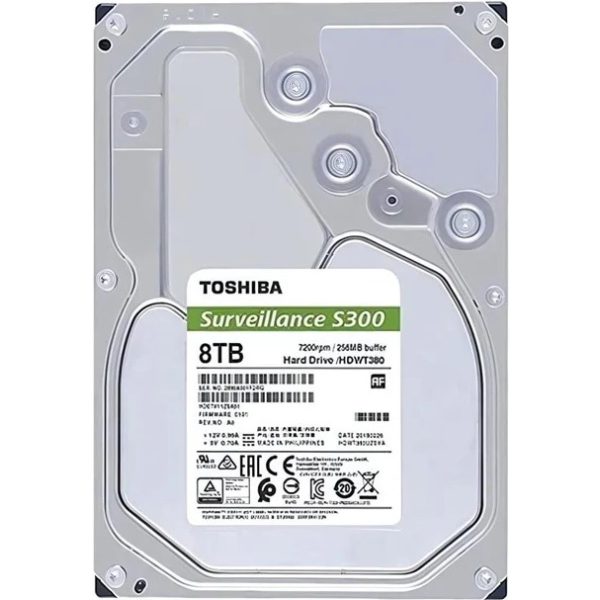 Toshiba S300 SATA 8TB Surveillance Internal Hard Drive