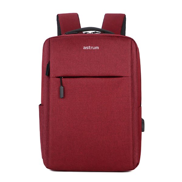 Backpack Travel Bag 15" USB Port and Multi-Pocket Design Red - LB200