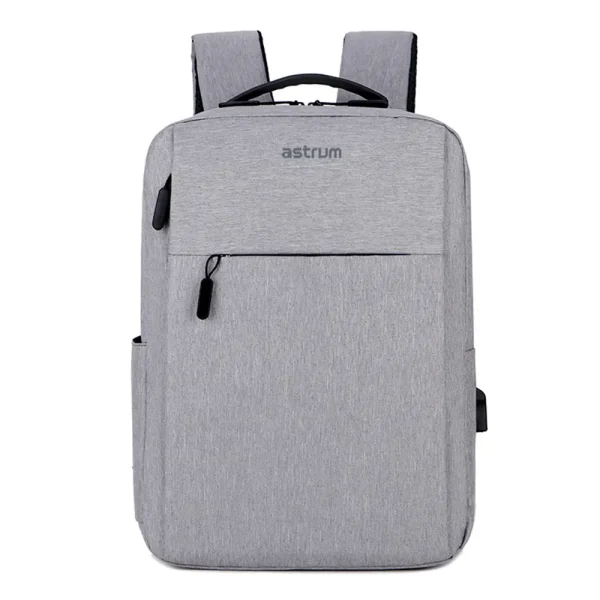 Backpack Travel Bag 15" USB Port and Multi-Pocket Design Grey - LB200