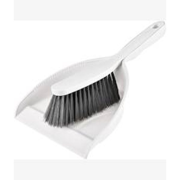 Casey Handheld Dust Pan And Brush Set White