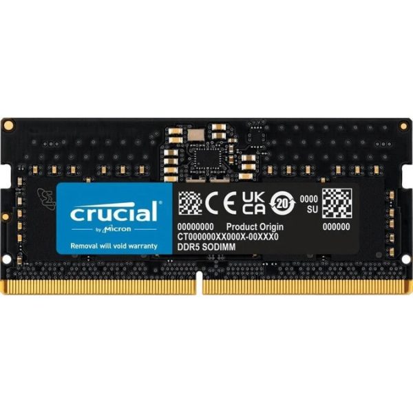 Crucial 5600MHz 8GB DDR5 SODIMM Memory Module