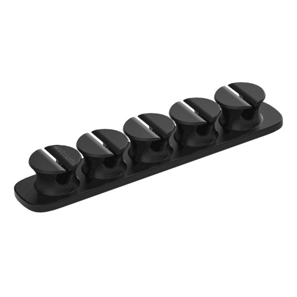 CO110 Cable Organizer Clips - 5 Bays, 4 Storage Compartments - Black