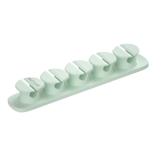 CO110 Cable Organizer Clips - 5 Bays, 4 Storage Compartments - Green