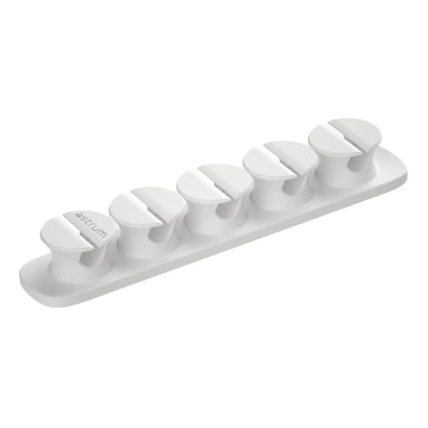 CO110 Cable Organizer Clips - 5 Bays, 4 Storage Compartments - White