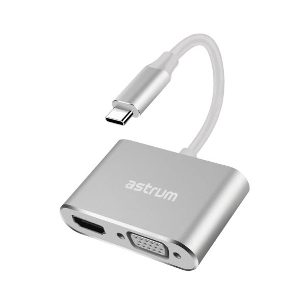 USB-C to VGA & HDMI Adapter | 4K HDMI + 1080P VGA -  DA660