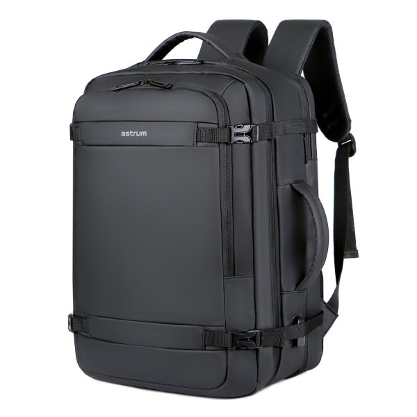 LB310 BACKPACK PU TRAVEL EXPEND BLACK