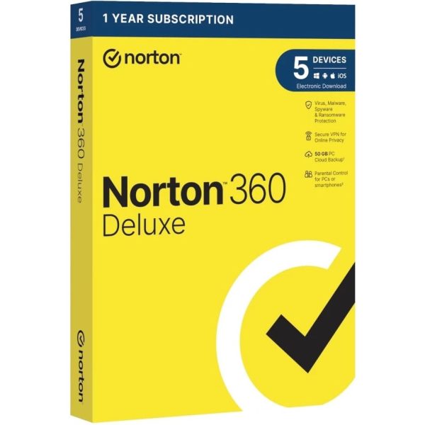 Norton 360 Deluxe 5-Device Annual License