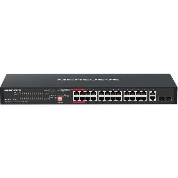 Mercusys 28 Port Gigabit Rackmount Switch With 24 Port PoE Plus