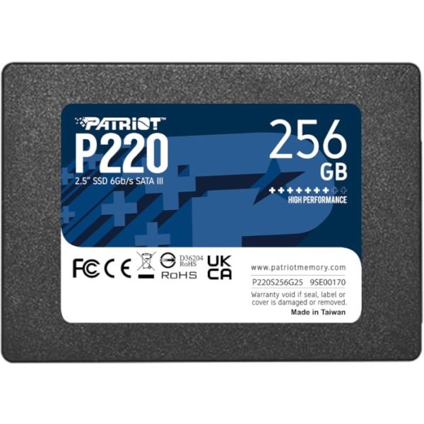 Patriot P220 SATA III 2.5 Inches 256GB SSD