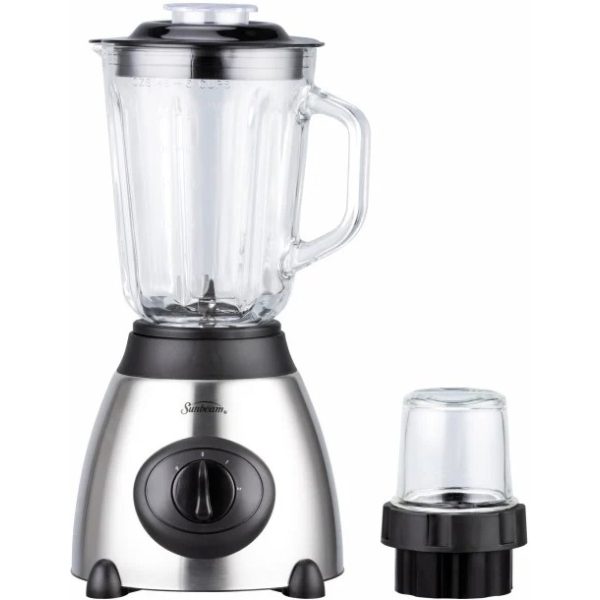 Sunbeam 1.5 Litre Glass Jar Stainless Steel Blender With Grinder