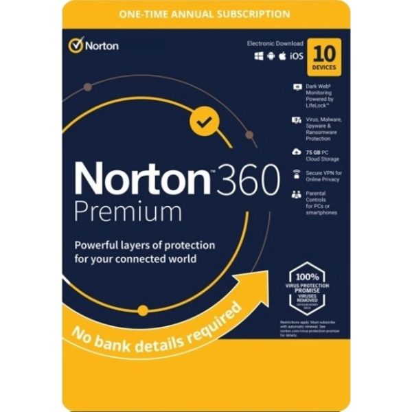 Norton 360 Premium Annual Productivity License