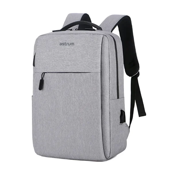 Backpack Travel Bag 15" USB Port and Multi-Pocket Design Grey - LB200