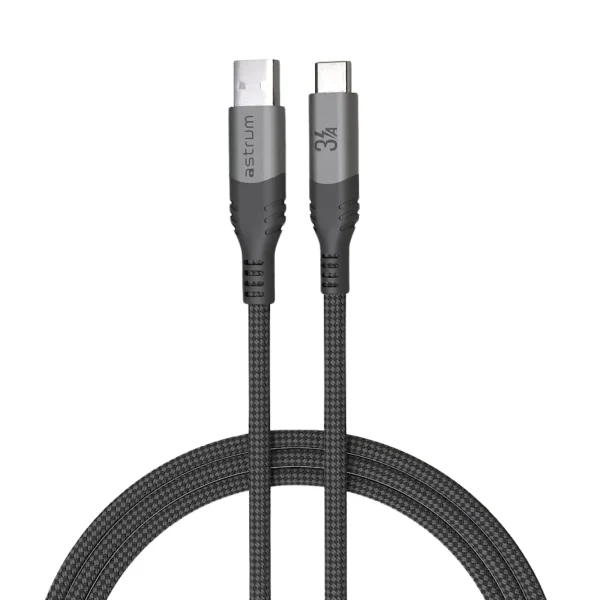 VMAC20 CABLE USB A- C M-M 2.0M BRAID GR