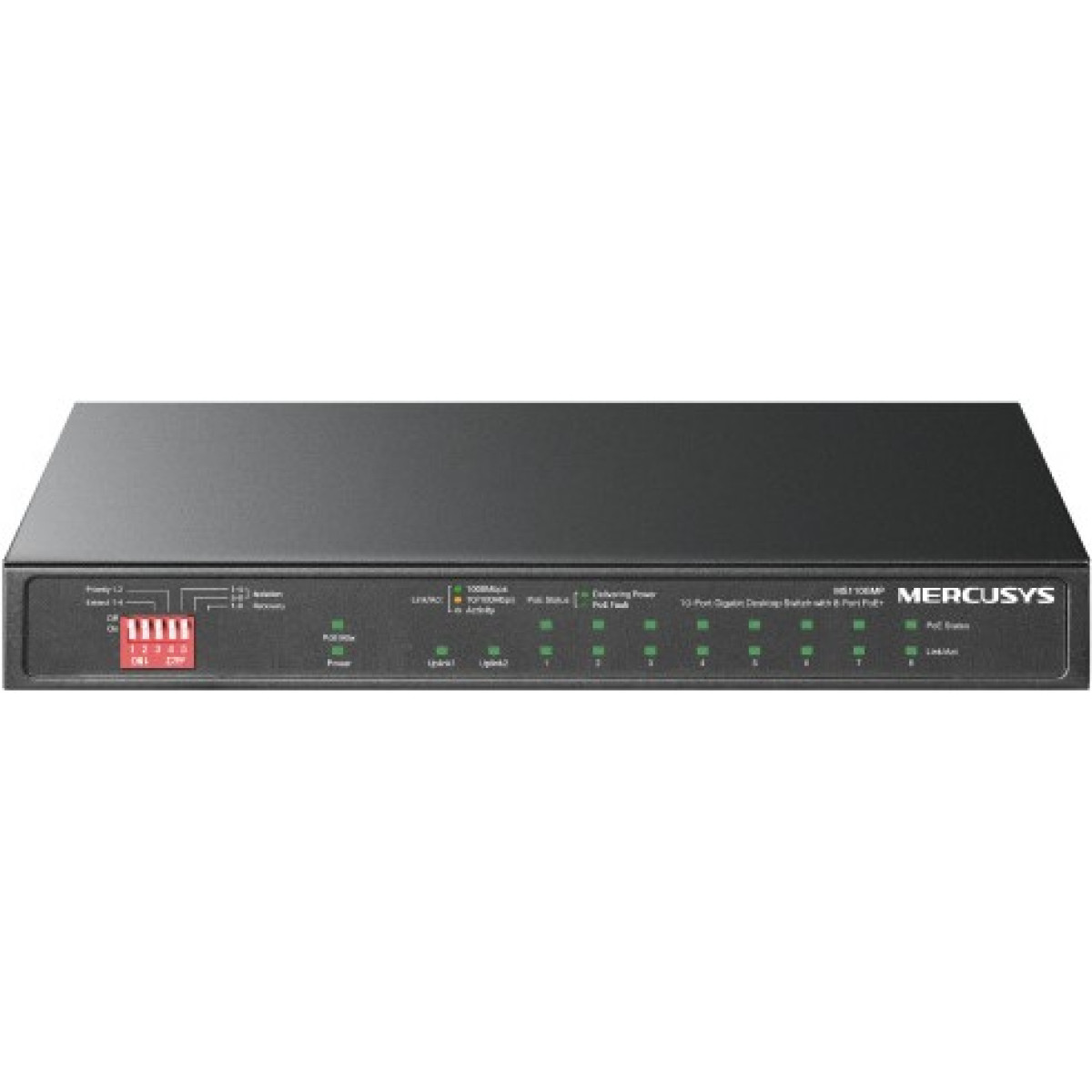 Mercusys 10 Port Gigabit Desktop Switch with 8 Port PoE Plus