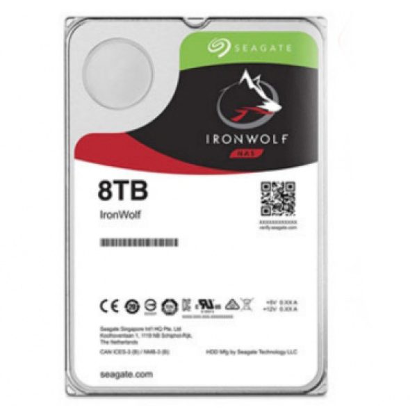 Seagate Ironwolf 8TB 3.5" Internal NAS Drives; SATA 6GB