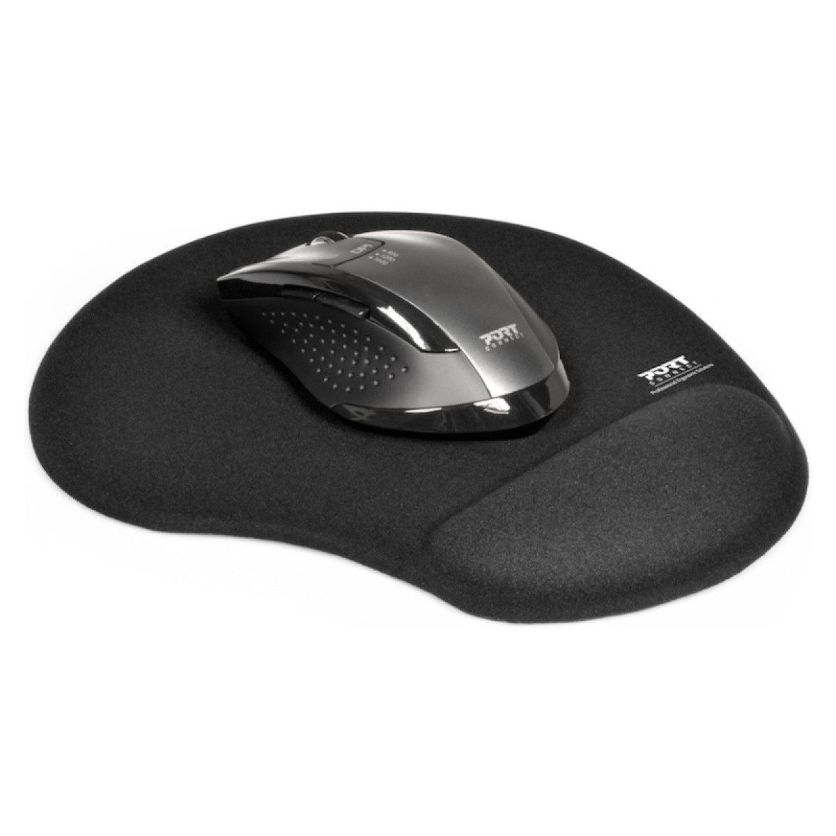 Port Ergonomic Gel Mouse Pad - Black - Image 4