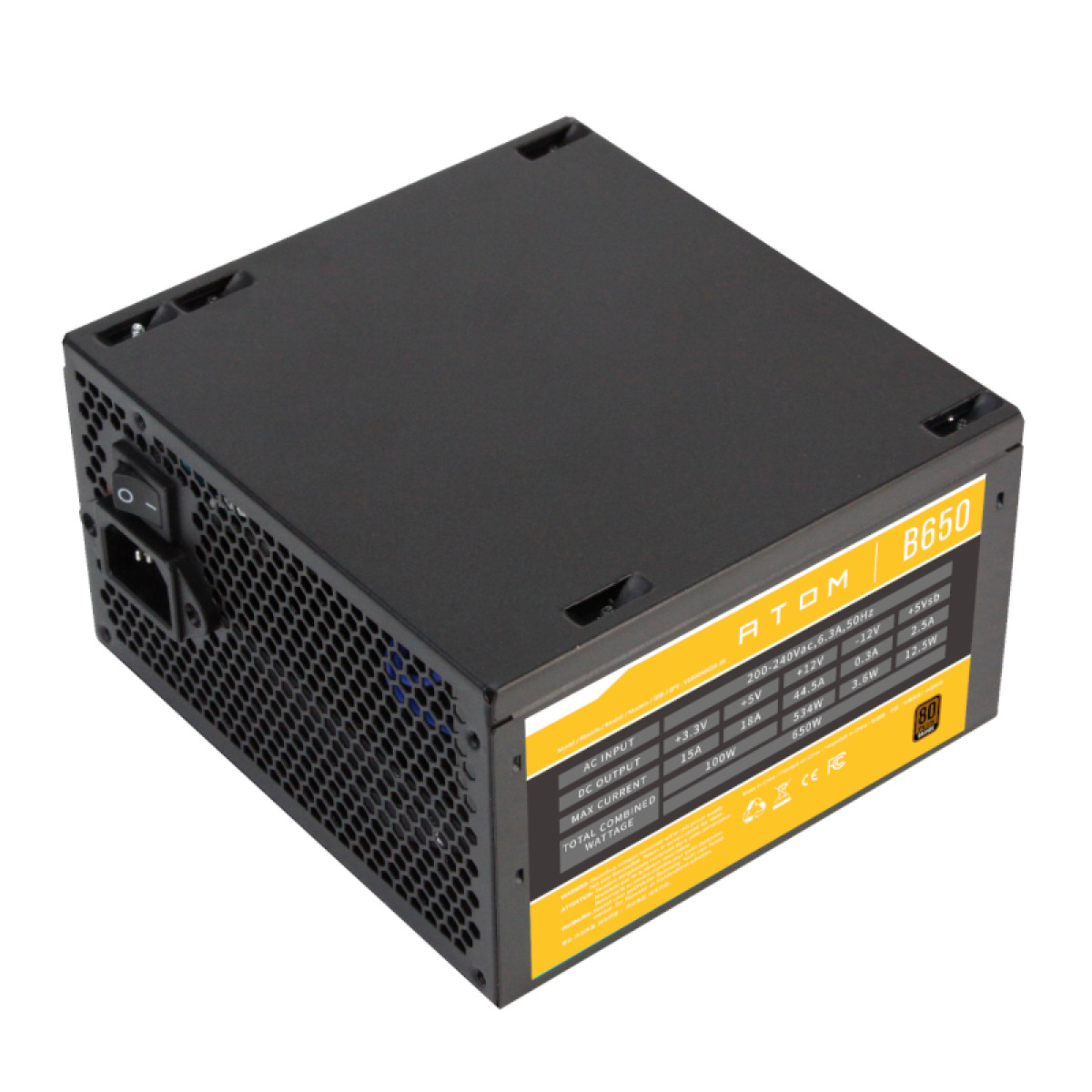 Antec Atom B650 Non-Modular Power Supply - Image 3