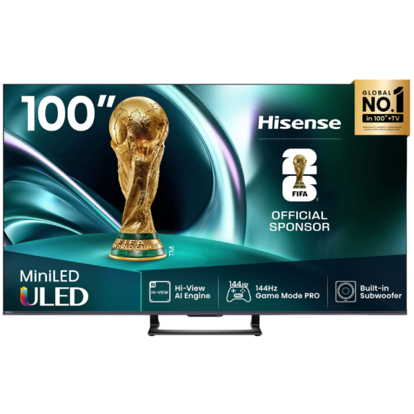 Hisense 100 Inch UHD Mini-LED 165HZ VRR Gaming TV