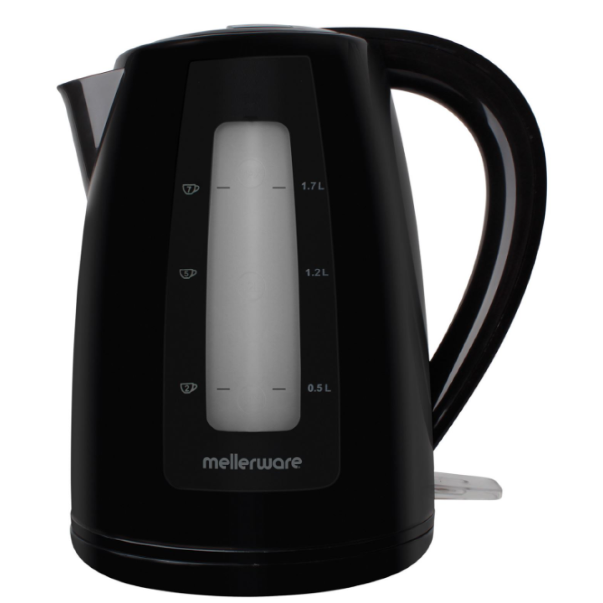 Mellerware Breede 360° Cordless Black 2L Plastic Kettle