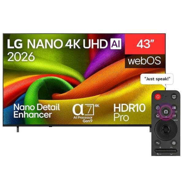 LG 43 Inch NU850B6LA NANO 4K UHD Smart TV
