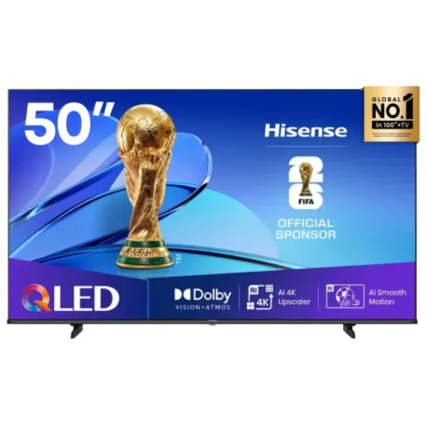 Hisense 50 Inch QLED VIDAA Smart LED TV