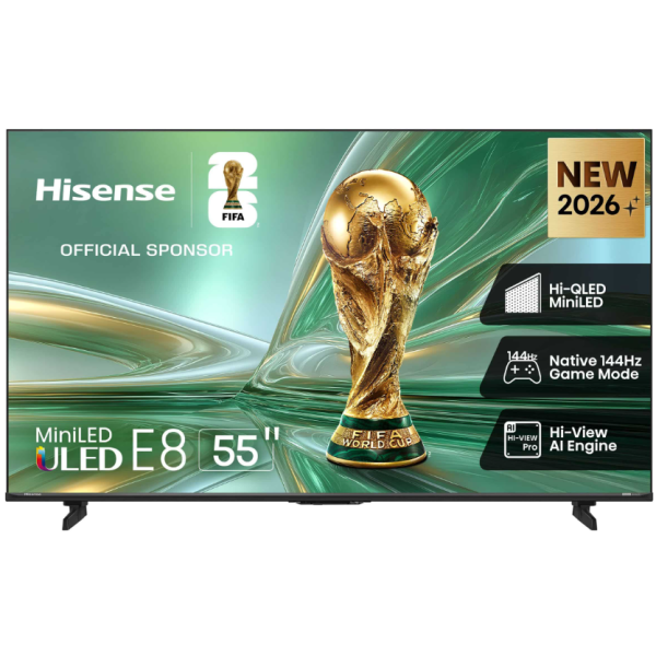 Hisense 55 Inch E8S UHD Mini LED 144Hz Smart TV