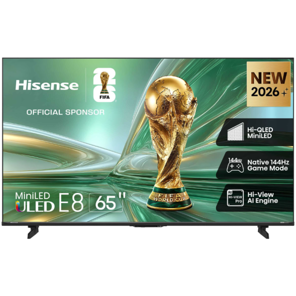 Hisense 65 Inch E8S UHD Mini LED 144Hz Smart TV