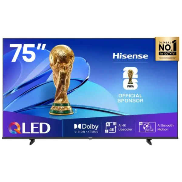 Hisense Q6Q 75 Inch QLED VIDAA Smart LED TV