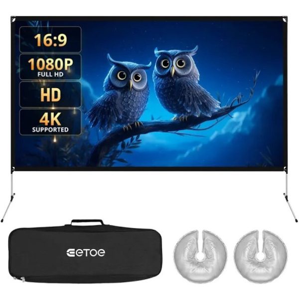 ETOE 120 Inch Portable Folding Projector Screen