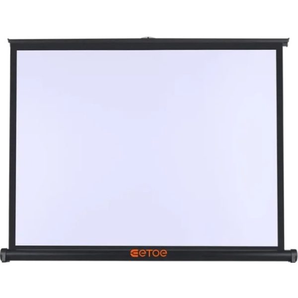 ETOE 50 Inch Manual Pull Up Projector Screen