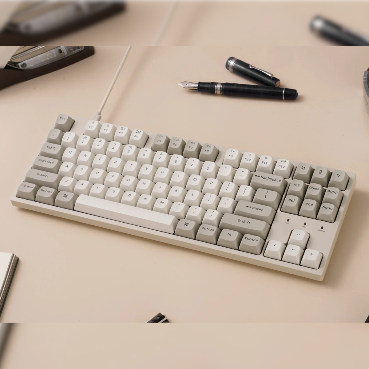 Keychron C1 Pro 8K 80% Super Red Hot-swappable RGB Wired Mechanical Keyboard - Image 4