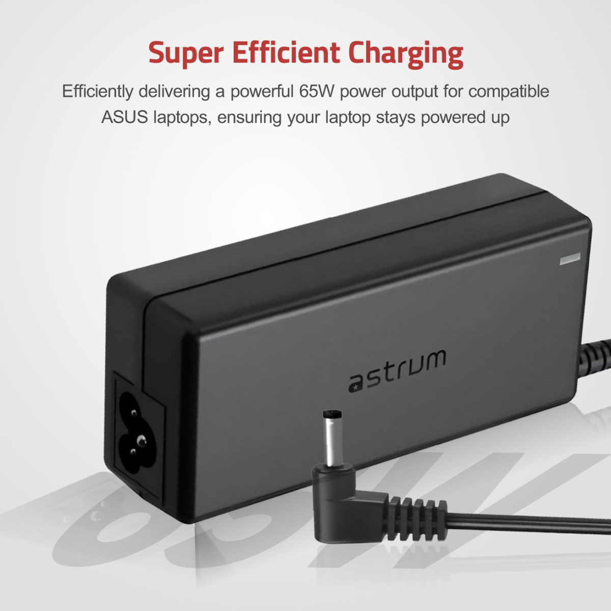 CL210 Laptop Charger For Asus 65W 19V 3.42A, Pin Size 3.0 x 1.0mm - Image 2