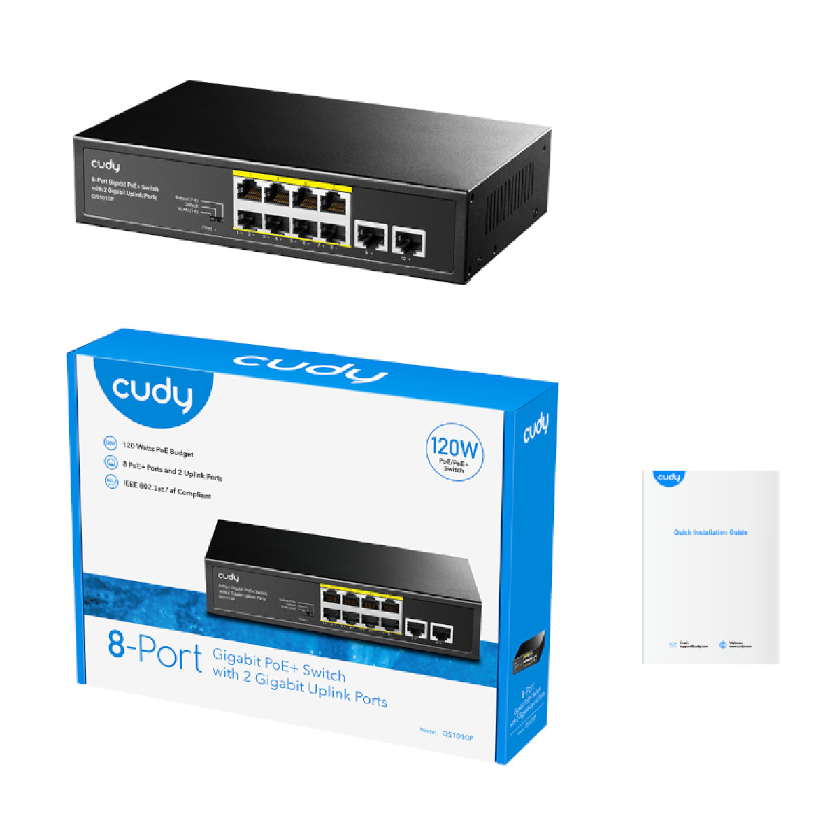 Cudy 8-Port Gigabit PoE+ Unmanaged Switch - Image 4